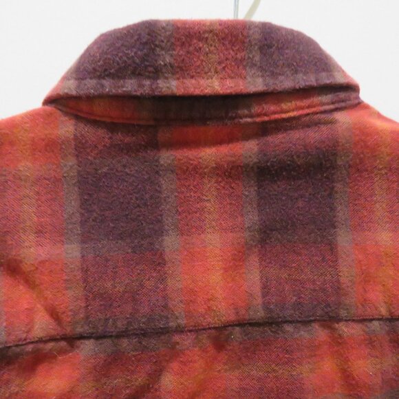 PENDLETON Mason Red Plaid Cotton Flannel Button Down Shirt Country Western Sz M - Picture 12 of 15